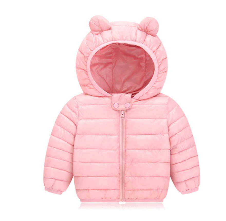 Teddy Bear Coat Baby Pink Graced by George