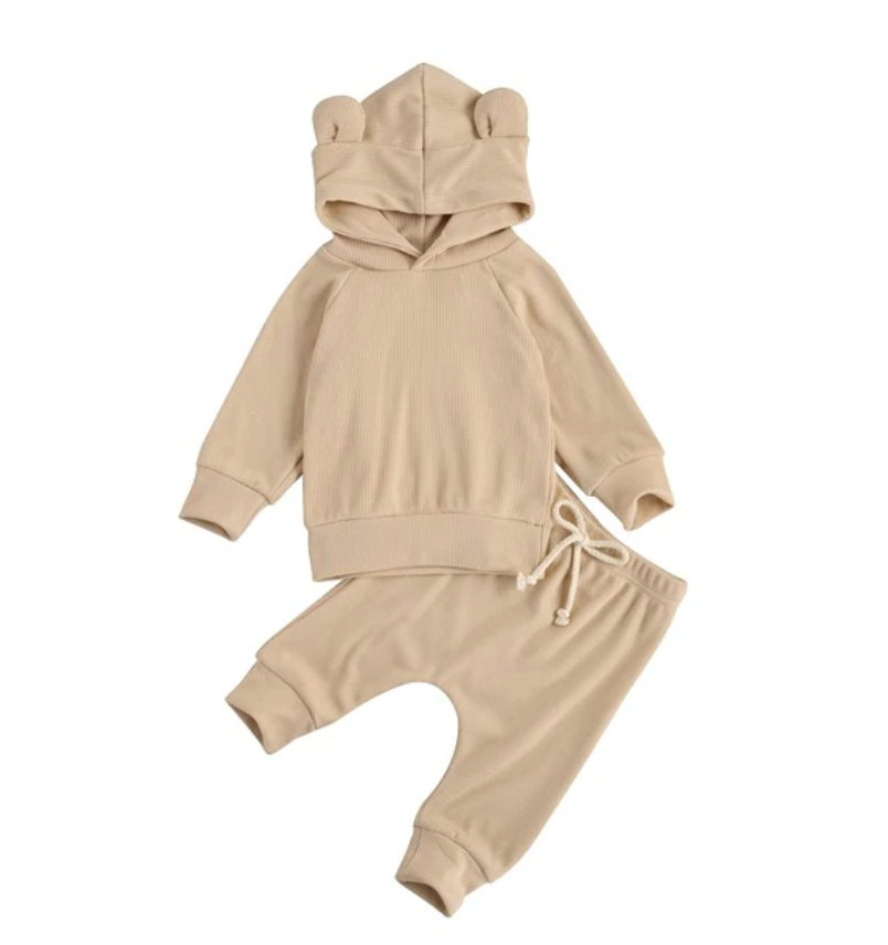 Arlo Bear Tracksuit - Cream