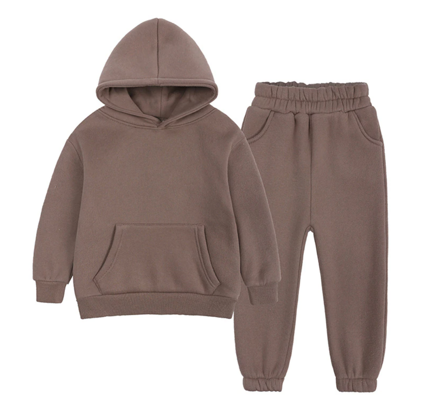 Hooded Tracksuit - Brown