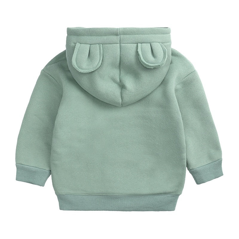 Blythe Bear Hoodie - Sage Green